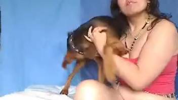 Animal sex videos featuring a voluptuous Latin woman. Complimentary bestiality and zoophilia porn