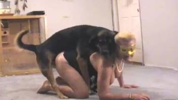 Girls fucked by dog