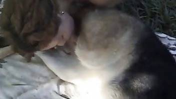 Extreme girl and dog sex video