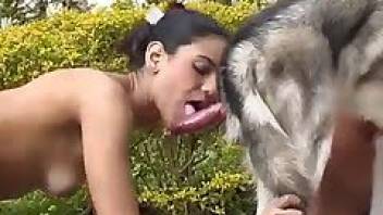Dog sex with women looks so sweet