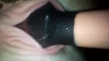 Horse dildo pounding