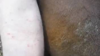 Mature vagina being penetrated extremely deeply